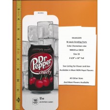 Large Coke Size Chameleon Soda Flavor Strip Dr Pepper Cherry 12oz CAN